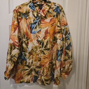 Investments Multicolor Tropical Blouse